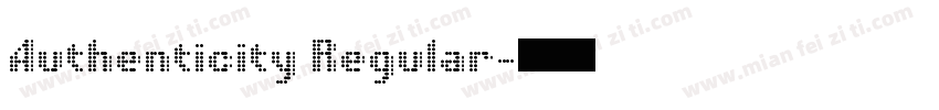 Authenticity Regular字体转换